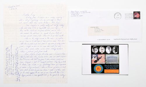 James "Whitey" Bulger Jr. Prison Letter, Notecard