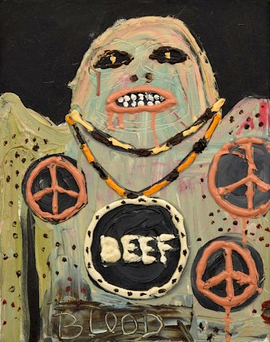 Kineko Ivic Untitled ("Beef Blood") Painting