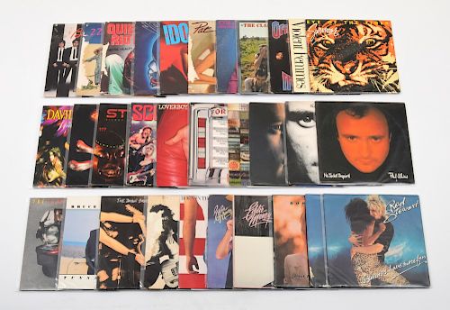 31 Rock Music Record Albums, Circa 1980s