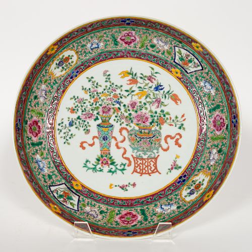 Chinese Large Famille Rose Low Bowl, Qing Mark