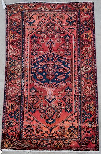 Hand Woven Zanjan Rug or Carpet, 4' x 6' 10"