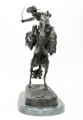After Frederic Remington: "Bronco Buster" Bronze
