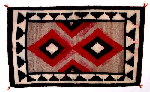 Navajo Native American Early Klagetoh Wool Rug