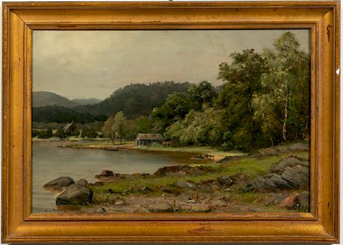 W.S. Myles, Oil on Canvas, Landscape