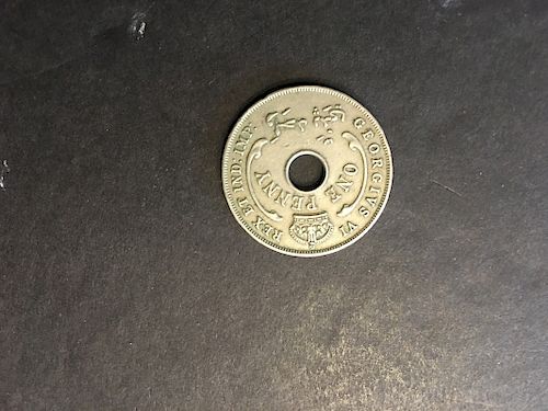 1940 South African Silver One penny