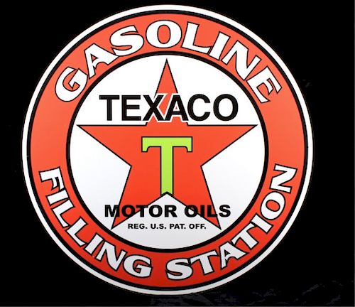 Texaco Motor Oil Advertisement Sign
