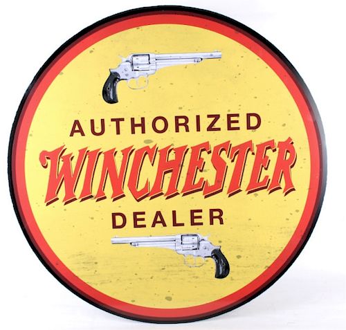 Winchester "Authorized Dealer" Advertising Sign