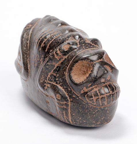 Taino Magnetite Recumbent Skeletal Figure (1000-1500 CE)