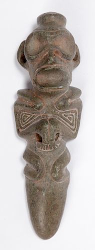 Taino Anthropic Full Figure Vomit Stick or Dagger (1000-1500 CE)