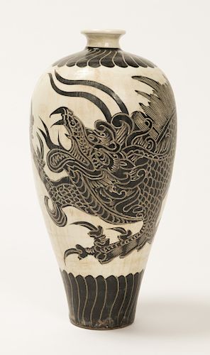 Chinese Qing Dynasty Cizhou Vase