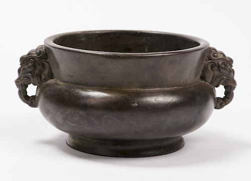Chinese Bronze Censer, Qing Dynasty