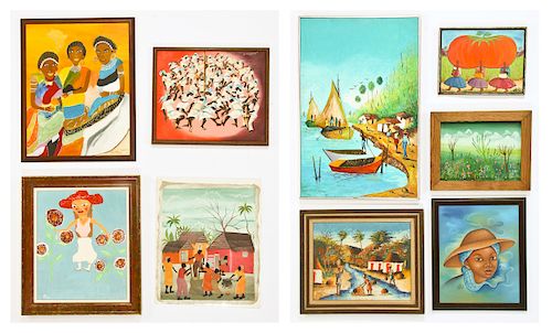 9 Paintings by Various Artists