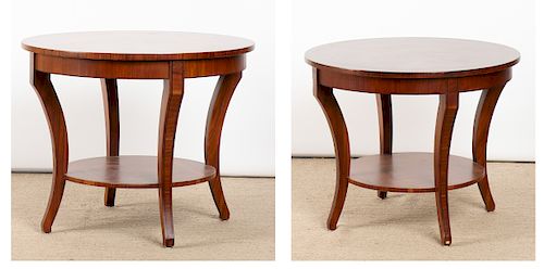 Pair of Modern Tuscan Side Tables 