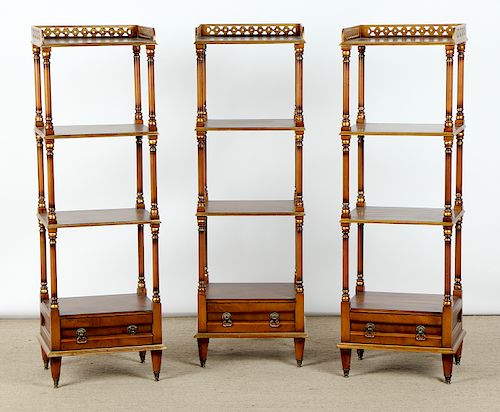 3 Modern Etagere Stands