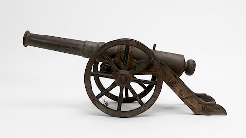 Small Iron Signal Cannon, Late 19th - Early 20th C