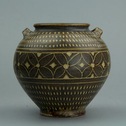 Chinese pottery jar. 