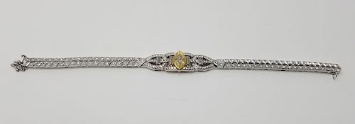 Stunning 18K W/G & Diamond Bracelet