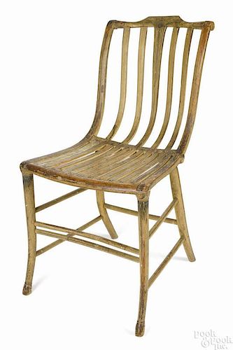 Boston bentwood side chair by Samuel Gragg (1772-1855), with goat feet