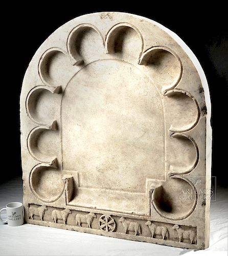 Enormous Marble Early Byzantine Liturgical Table