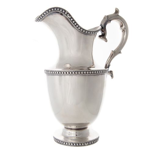 Stebbins & Co. Coin Silver Pitcher