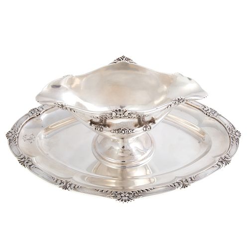 French Silver Sauceboat & Undertray