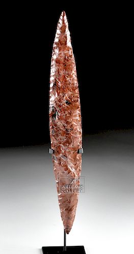 Large Colima Mahogany Obsidian Spear Blade