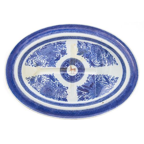 Chinese Export Blue Fitzhugh Well/Tree Platter