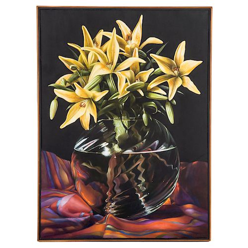 James Tormey. Floral Still Life, oil on canvas
