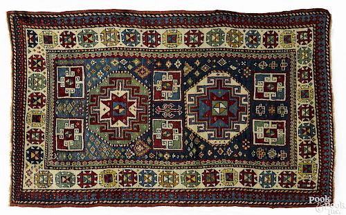 Kazak carpet, ca. 1900, 7'3'' x 4'6''.