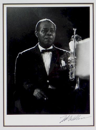 Ted Williams Louis Armstrong B & W Photograph