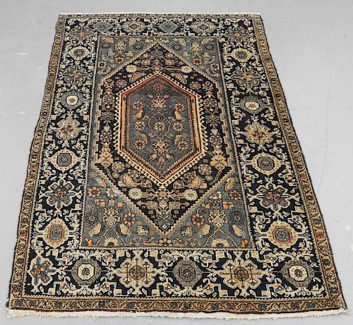 C1930 Persian Oriental Tabriz Geometric Carpet Rug