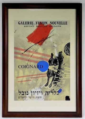James Coignard Jerusalem Exhibition Litho Poster