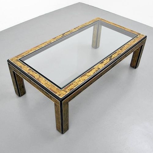 Bernhard Rohne Etched Coffee Table