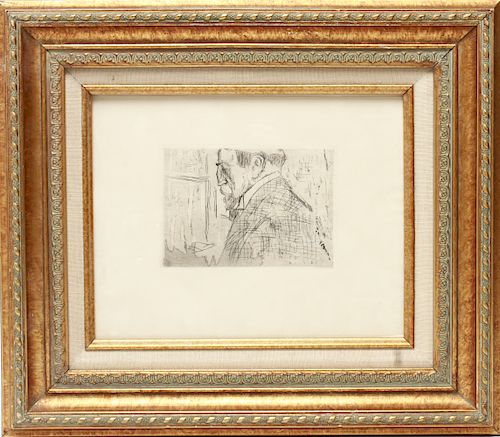 Edouard Vuillard "Theo Van Rysselberghe" Etching
