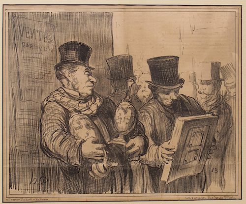 Daumier "Ma femme m'a..." Le Charivari Lithograph