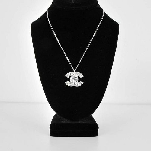 Chanel Logo Necklace with Pendant