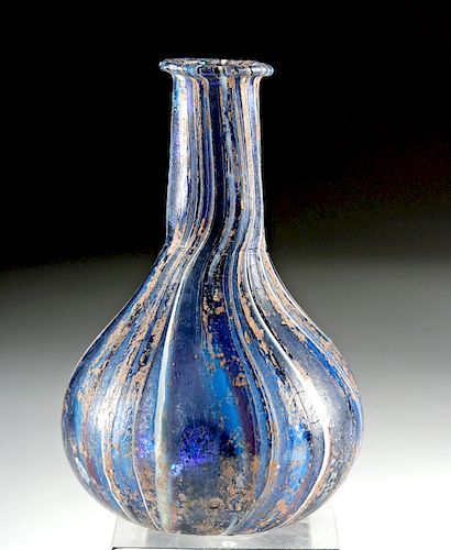 Incredibly Beautiful Roman Marbled Glass Bottle
