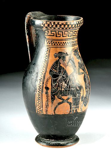 Greek Attic Black-Figure Olpe, ex-Sotheby PB w/ TL