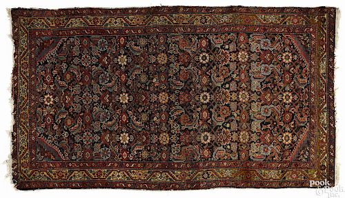 Hamadan carpet, ca. 1920, 7'6'' x 4'2''.