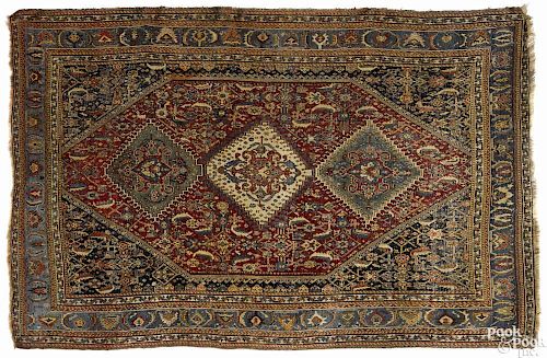 Caucasian carpet, ca. 1910, 8'7'' x 5'4''.
