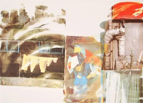 Large Robert Rauschenberg Lithograph, Signed Edition
