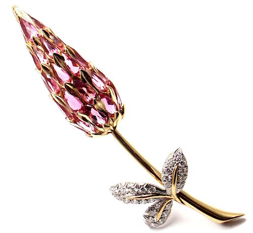 Tiffany & Co Jean Schlumberger 18k Diamond Tourmaline