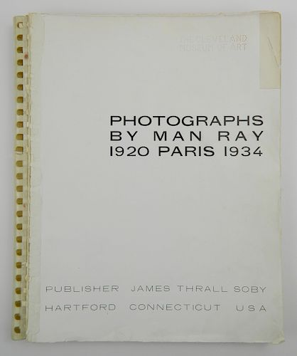 Ray- Photographs by Man Ray 1920 Paris 1934