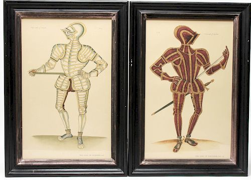 Tudor Military Suits of Armor Prints, 1905, Pair