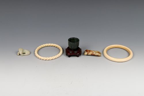 GROUP OF FIVE CHINESE OBJECTS