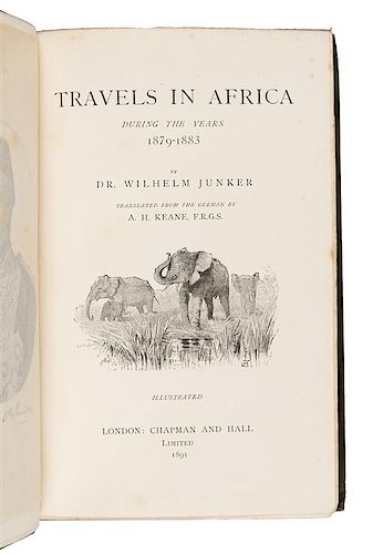* JUNKER, Wilhelm (1840-1892). Travels in Africa During the Years 1875-1878… London: Chapman and Hall, 1890-92.