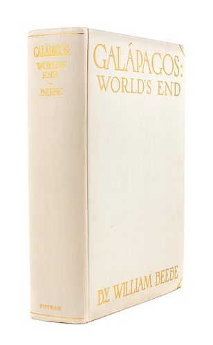 * BEEBE, Charles William (1877-1962). Galapagos. World's End. New York: G.P. Putnam's at the Knickerbocker Press, 1924.