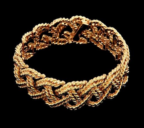 14K Gold "Braid" Bracelet