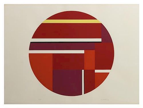 Ilya Bolotowsky, (Russian/American, 1907-1981), Untitled circle and Untitled diamond (two works)