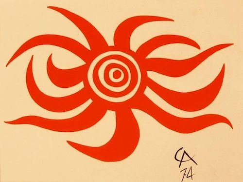 Alexander Calder "Sunburst" Lithograph